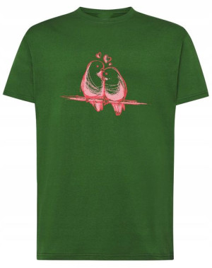 Walentynki T-Shirt męski Ptaszki Miłość r.4XL