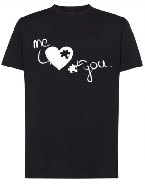 Walentynki T-Shirt męski Ty i Ja Serce r.3XL
