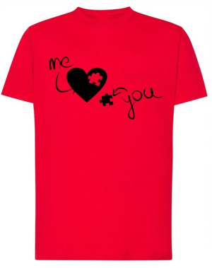 Walentynki T-Shirt męski Ty i Ja Serce r.5XL