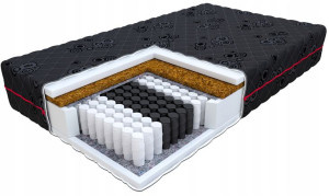 Materac 160x200 pocket 9stref kokos VIDA MAX 24cm