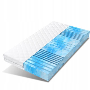 Materac 160x200 pianka profilowana nature BLUE