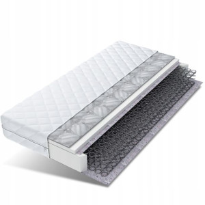 Materac 190x80 bonell sprężyny pianka gryka ARO