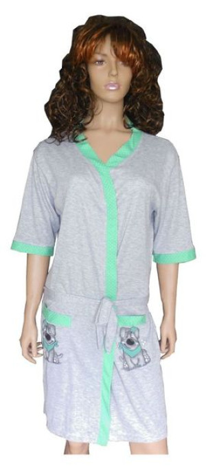 Szlafrok Damski Bawełniany, Podomka, Porannik Rozm. Xxl / Xxxl