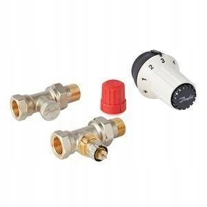 Zestaw Termostatyczny Prosty Zawór 15 Mm Danfoss