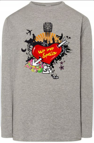We Love Spain Bluza Longsleeve Modna r.XXL