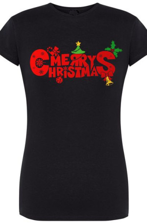 Wesołych Świąt Damski T-Shirt Prezent Rozm.S