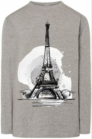 Wieża Eiffla Męska bluza Longsleeve Modna Rozm.M