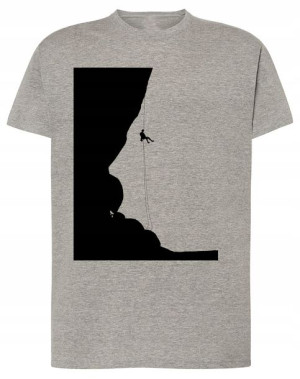 Wspinaczka modny T-shirt Lato Nadruk Rozm.XS