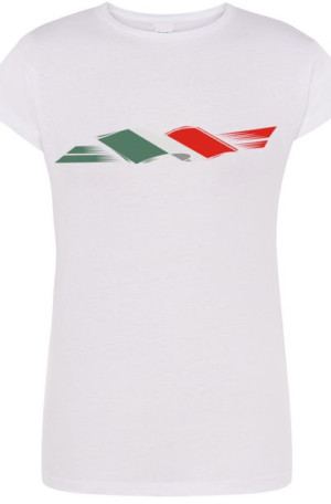 Włochy Damski Modny T-shirt Nadruk Rozm.S