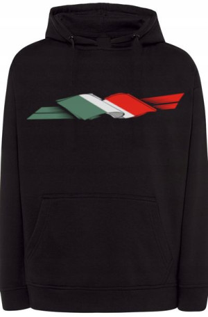 Włochy Flaga Męska Bluza Kaptur r.4XL