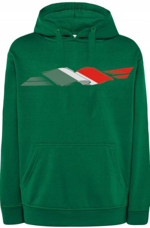 Włochy Flaga Męska Bluza NadrukKaptur r.L