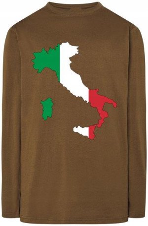 Włochy Flaga Męski Longsleeve Modny Rozm.3XL