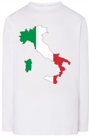Włochy Flaga Męski Longsleeve Modny Rozm.S