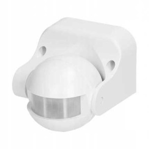 Czujnik ruchu 180st. IP44, 1200W, kulka biały