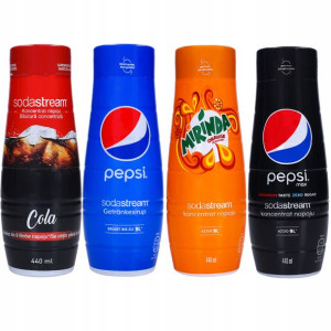 4x Syrop Cola Pepsi Mirinda Pepsi Max Sodastream