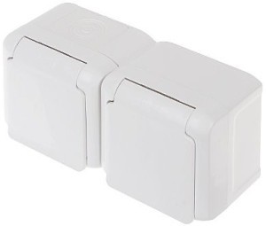 Gniazdo Natynkowe Podwójne Le-782377 Forix 230&;v 16 a Ip44 Legrand