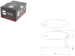 Klocki Hamulcowe Lexus Gs300 93-97 Tył A.b.s.