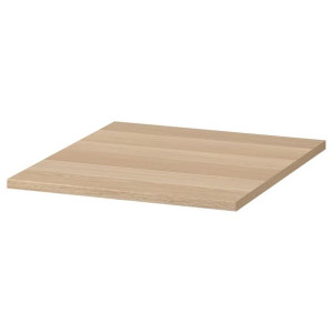 IKEA KOMPLEMENT Półka dąb bejcowany na biało 50x58 cm