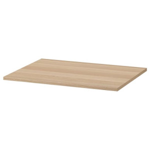 IKEA KOMPLEMENT Półka dąb bejcowany na biało 75x58 cm