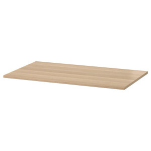 IKEA KOMPLEMENT Półka dąb bejcowany na biało 100x58 cm