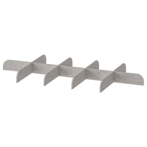 IKEA KOMPLEMENT Przegroda do wysuwanej tacy jasnoszary 75x35 cm