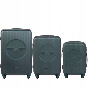 WINGS Zestaw Walizek SWALLOW D. GREEN (SWL01 KPL)
