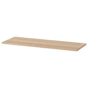 IKEA KOMPLEMENT Półka dąb bejcowany na biało 100x35 cm