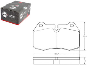 Klocki Hamulcowe Bmw 7 E38 94-01 A.b.s.