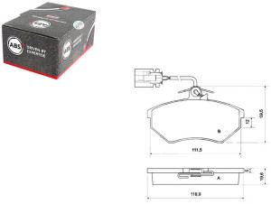 Klocki Hamulcowe Vw Golf Iii 2.0gti-2.8vr6 91-95 A