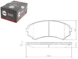 Klocki Hamulcowe Mitsubishi Pajero 00- A.b.s.