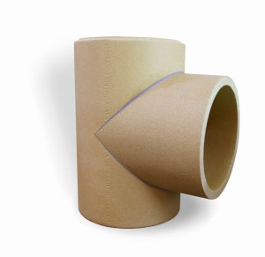 Trójnik ceramiczny 90° podłączenie komina 0,33mb