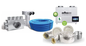 System wentylacji mechanicznej dom z poddaszem do 150m2 Rekuperacja Wentyla
