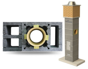System Kominowy Ceramiczny W2+KW Ø 180 FIRE 4mb BKF