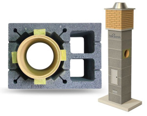 System Kominowy Ceramiczny KW2 Ø 160 FIRE 7mb BKF