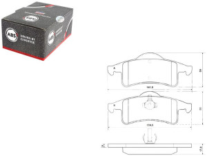 Klocki Hamulcowe Jeep Grand Cherokee 99-05 Tył A.b