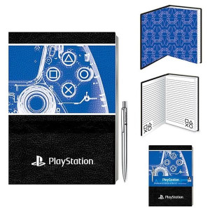 Zestaw Playstation (XRAY DUALSENSE CONTROLLER): notatnik A5 plus długopis