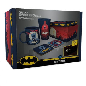 Zestaw prezentowy DC Comics Batman: szklanka XXL, kubek, 2 podkładki