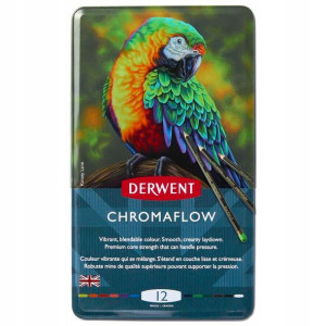 Kredki Ołówkowe Derwent Chromaflow Zestaw 12 kol