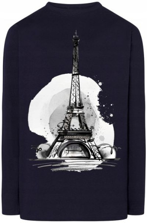 Wieża Eiffla Męska bluza Longsleeve Modna Rozm.XS