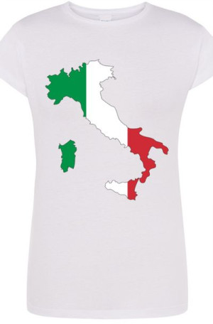 Włochy Damski Modny T-Shirt Nadruk Rozm.M