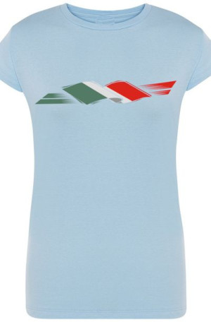 Włochy Damski Modny T-shirt Nadruk Rozm.XXL