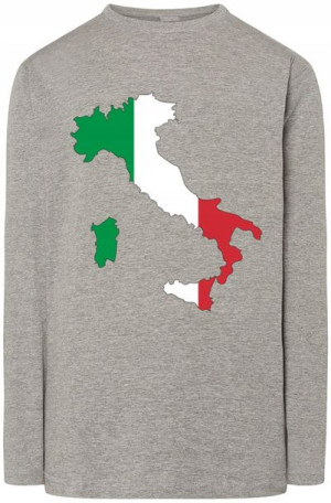 Włochy Flaga Męski Longsleeve Modny Rozm.XS