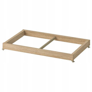 IKEA KOMPLEMENT Drążek dąb bejc na biało 50x35 cm