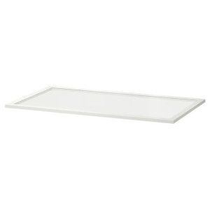 IKEA KOMPLEMENT Półka szklana biały 100x58 cm