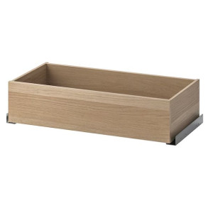 IKEA KOMPLEMENT Szuflada dąb bejcowany na biało 75x35 cm