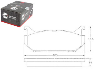 Klocki Hamulcowe Mazda 626 91-97 Tył A.b.s.