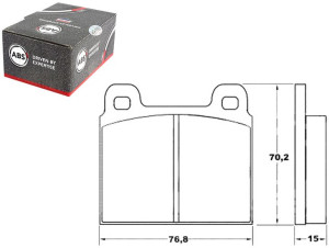 Klocki Hamulcowe Mercedes W115 68-76 A.b.s.