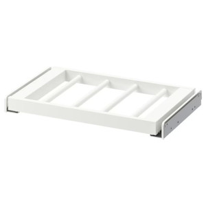 IKEA KOMPLEMENT Wysuwany wieszak na spodnie biały 50x35 cm