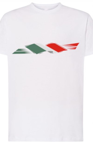 Włochy Flaga Męski T-Shirt Nadruk Rozm.S