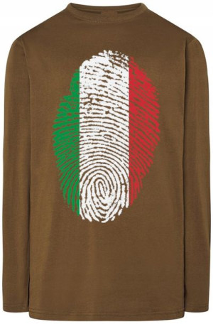 Włochy Flaga Odcisk Bluza Longsleeve Rozm.M